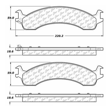 Disc Brake Pad Set CE 102.08210