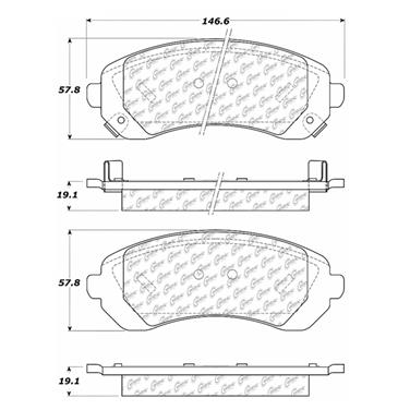 Disc Brake Pad Set CE 102.08440