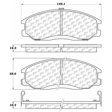 Disc Brake Pad Set CE 102.08640