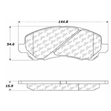 Disc Brake Pad Set CE 102.08660