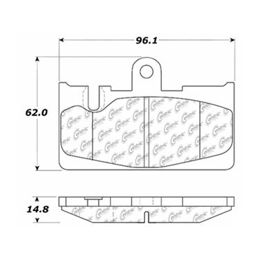 Disc Brake Pad Set CE 102.08710