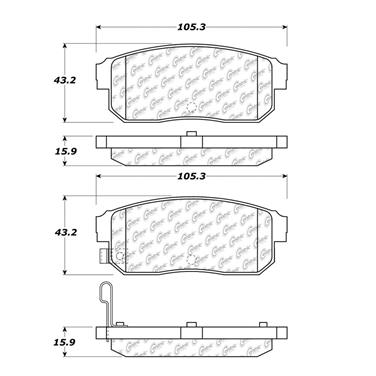 Disc Brake Pad Set CE 102.09000