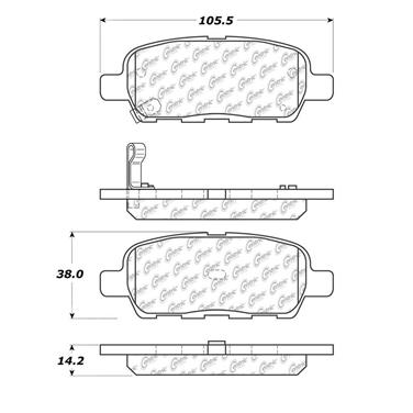 Disc Brake Pad Set CE 102.09050