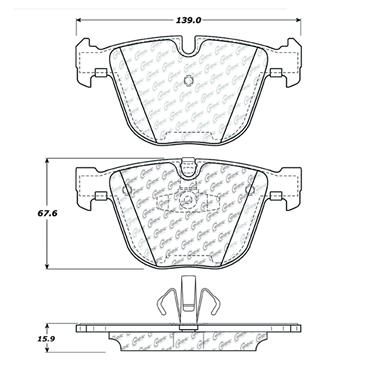 Disc Brake Pad Set CE 102.09191