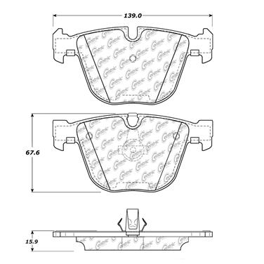 Disc Brake Pad Set CE 102.09192