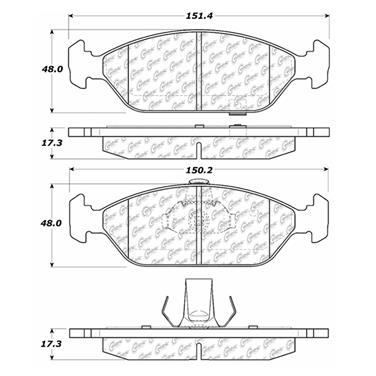 Disc Brake Pad Set CE 102.09250