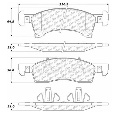 Disc Brake Pad Set CE 102.09340