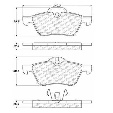 Disc Brake Pad Set CE 102.09390