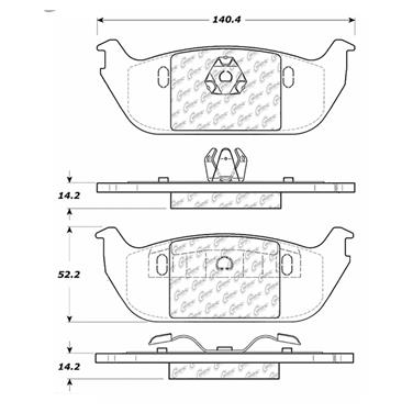 Disc Brake Pad Set CE 102.09520