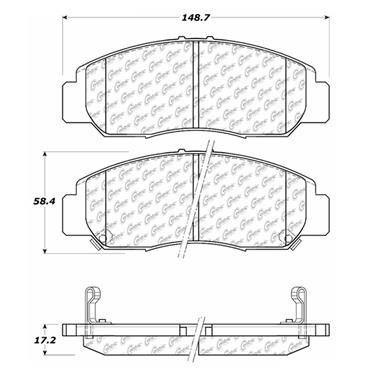 Disc Brake Pad Set CE 102.09590