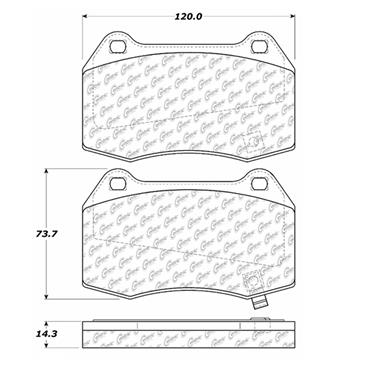 Disc Brake Pad Set CE 102.09600