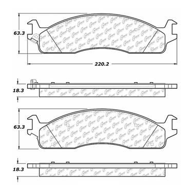 Disc Brake Pad Set CE 102.09650