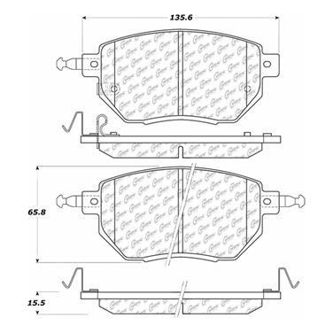 Disc Brake Pad Set CE 102.09690