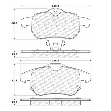 Disc Brake Pad Set CE 102.09720