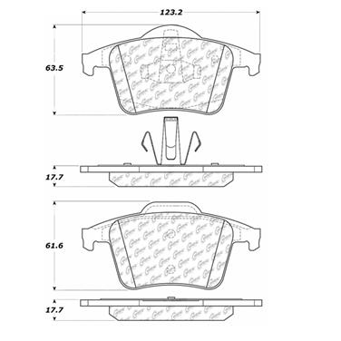 Disc Brake Pad Set CE 102.09800