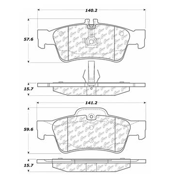 Disc Brake Pad Set CE 102.09860