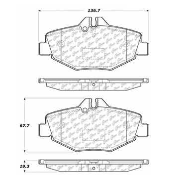 Disc Brake Pad Set CE 102.09870