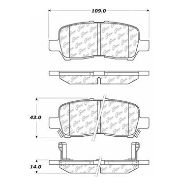 Disc Brake Pad Set CE 102.09990