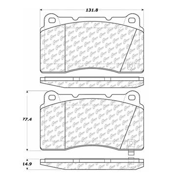 Disc Brake Pad Set CE 102.10010