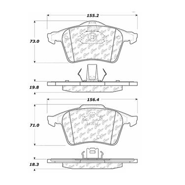 Disc Brake Pad Set CE 102.10030