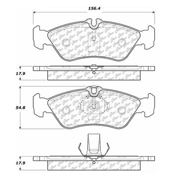 Disc Brake Pad Set CE 102.10060