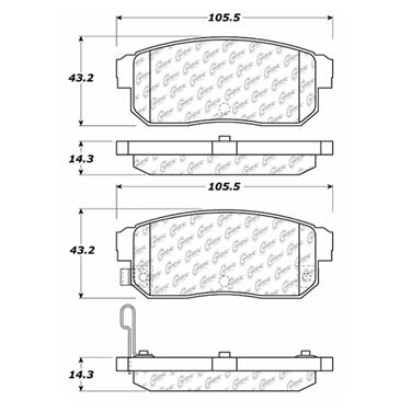 Disc Brake Pad Set CE 102.10080