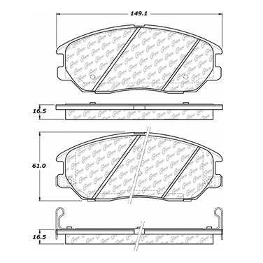 Disc Brake Pad Set CE 102.10130