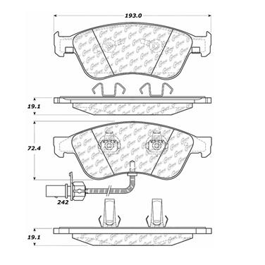 Disc Brake Pad Set CE 102.10240