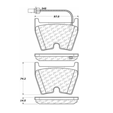 Disc Brake Pad Set CE 102.10290