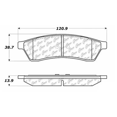 Disc Brake Pad Set CE 102.10300