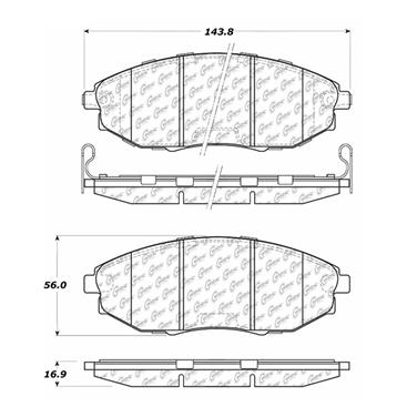 Disc Brake Pad Set CE 102.10310