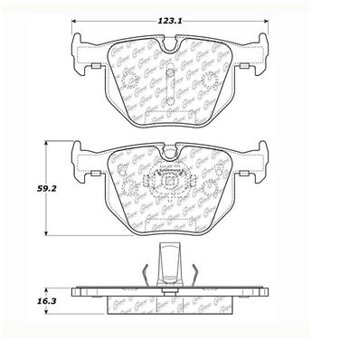 Disc Brake Pad Set CE 102.10420