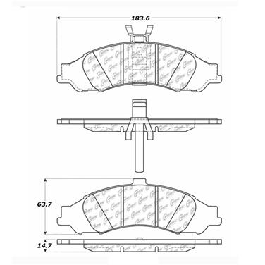 Disc Brake Pad Set CE 102.10430