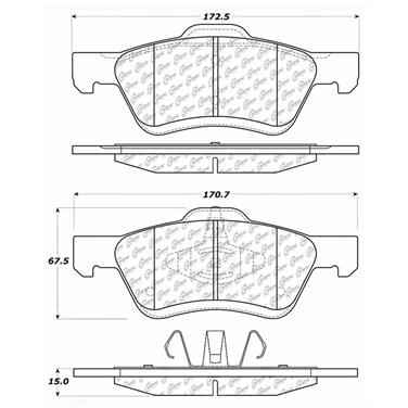 Disc Brake Pad Set CE 102.10470