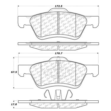 Disc Brake Pad Set CE 102.10471