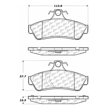 Disc Brake Pad Set CE 102.10480