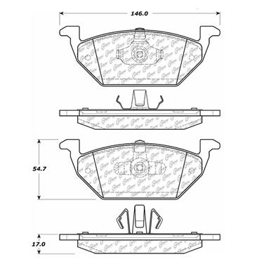 Disc Brake Pad Set CE 102.10550