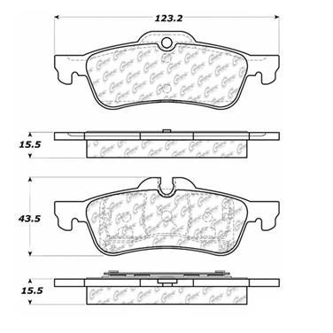 Disc Brake Pad Set CE 102.10600