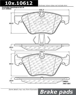 Disc Brake Pad Set CE 102.10612