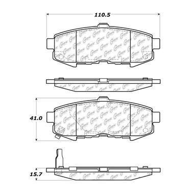 Disc Brake Pad Set CE 102.10730