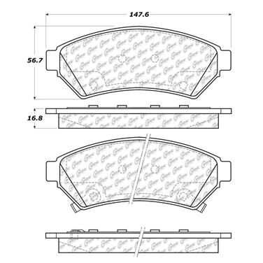 Disc Brake Pad Set CE 102.10750