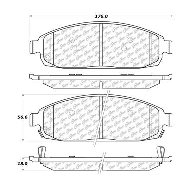 Disc Brake Pad Set CE 102.10800