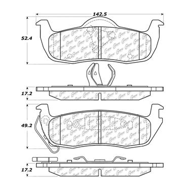 Disc Brake Pad Set CE 102.10870