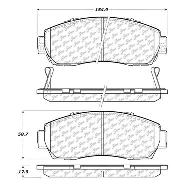 Disc Brake Pad Set CE 102.10890