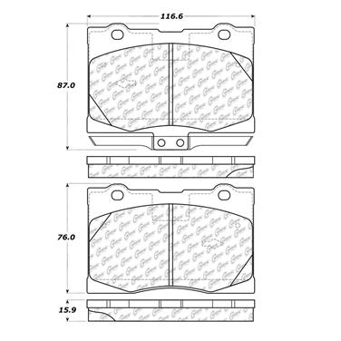 Disc Brake Pad Set CE 102.10910