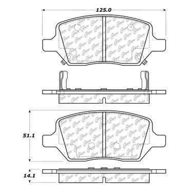 Disc Brake Pad Set CE 102.10930