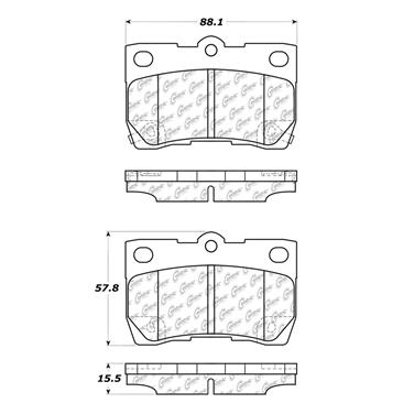 Disc Brake Pad Set CE 102.10950