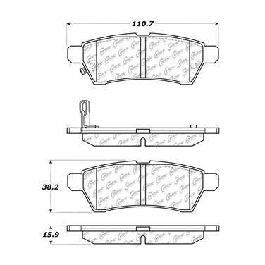 Disc Brake Pad Set CE 102.11000