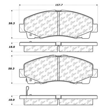 Disc Brake Pad Set CE 102.11020