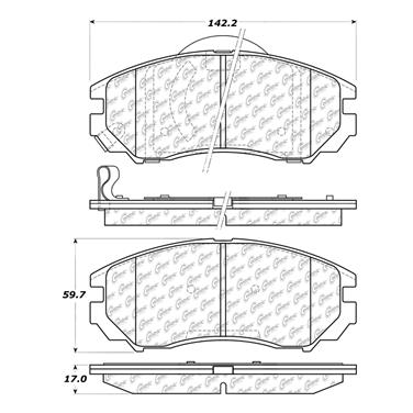 Disc Brake Pad Set CE 102.11040